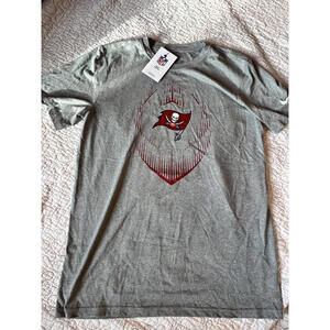 Nike Men's NFL Tampa Bay Buccaneers Gray Dri Fit T-Shirt Size Medium #750